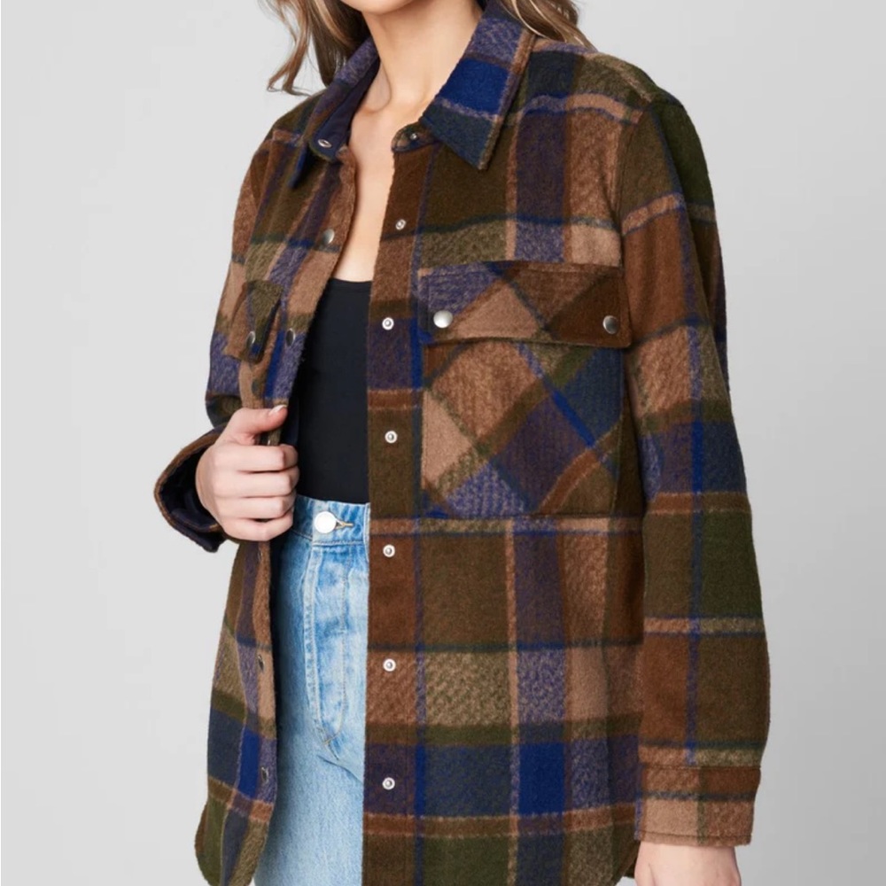 Blank NYC Flannel Shirt Jacket